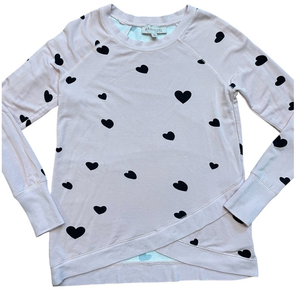 Lightweight Soft Heart Sweatshirt by Philosophy - Picture 4 of 7